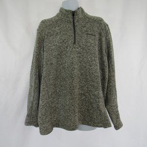 Eddie Bauer Men's Gray Pullover, 1/4 Zip, Long Sleeve, Knit, Size XXL
